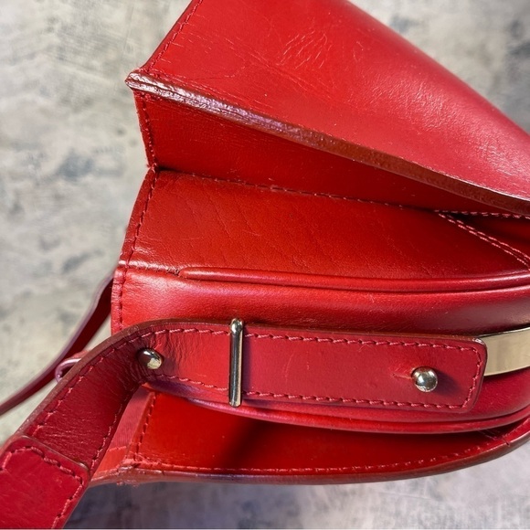 Zara women  buffalo leather Saddle bag satchel - Picture 12 of 15